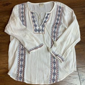 Lucky Brand boho blouse